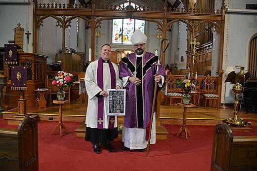 Bishop Cliff with Rev. Dr. Bram Pearce